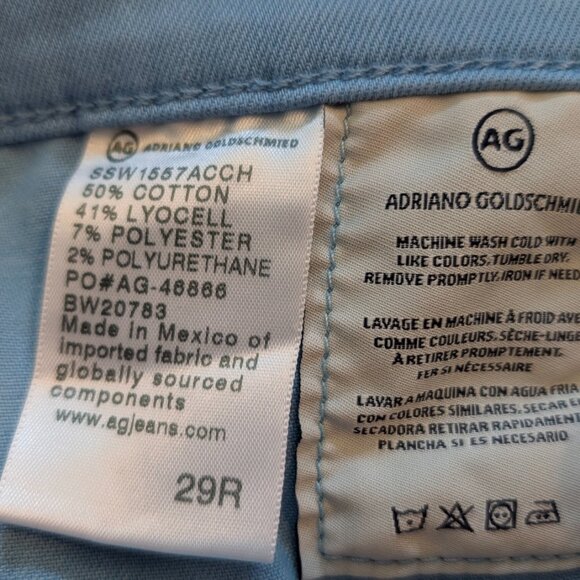 Adriano Goldschmied Blue Straightleg Pants - Picture 5 of 5